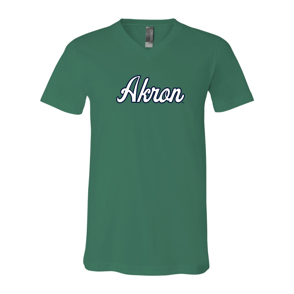Akron Zips BELLA  CANVAS - Jersey V-Neck T-Shirt