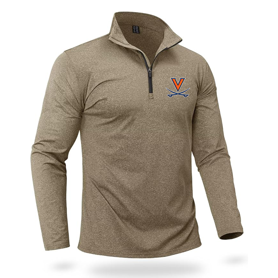 Men's (Design Here) Boladeci Men_s Quarter Zip Pullover Premium Fleece Lined Heather Long Sleeve Golf Shirts Midweight 1_4 Half Zip Sweatshirts