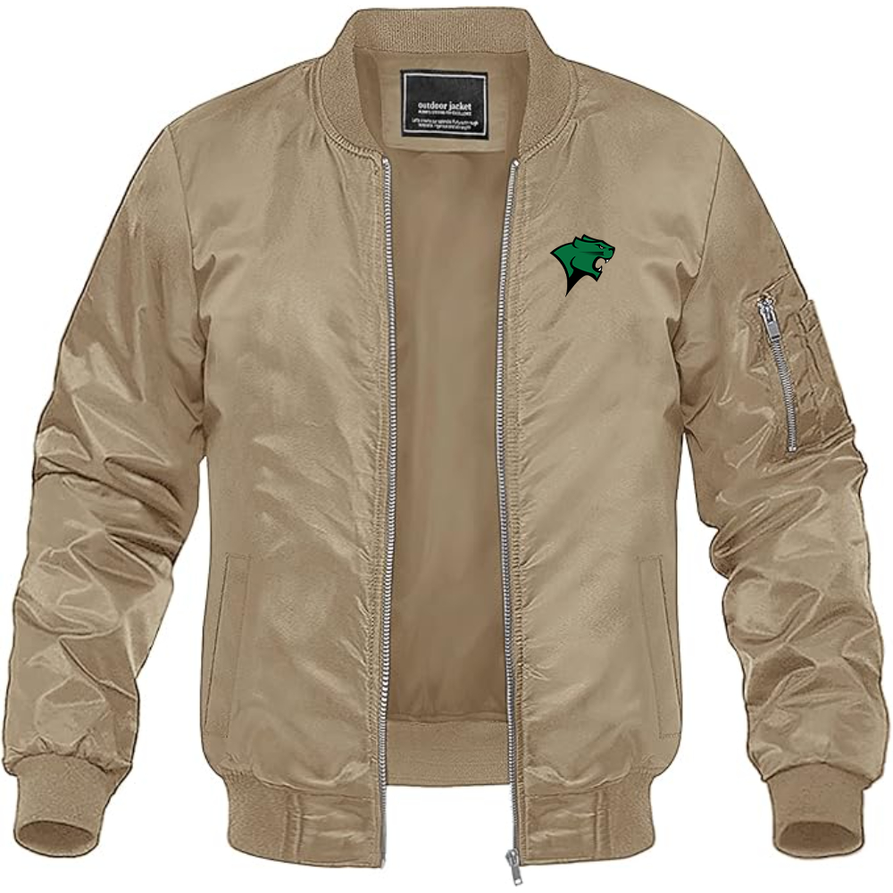 Men's Chicago State Cougars   Lightweight Bomber Jacket Windbreaker Softshell Varsity Jacket Coat
