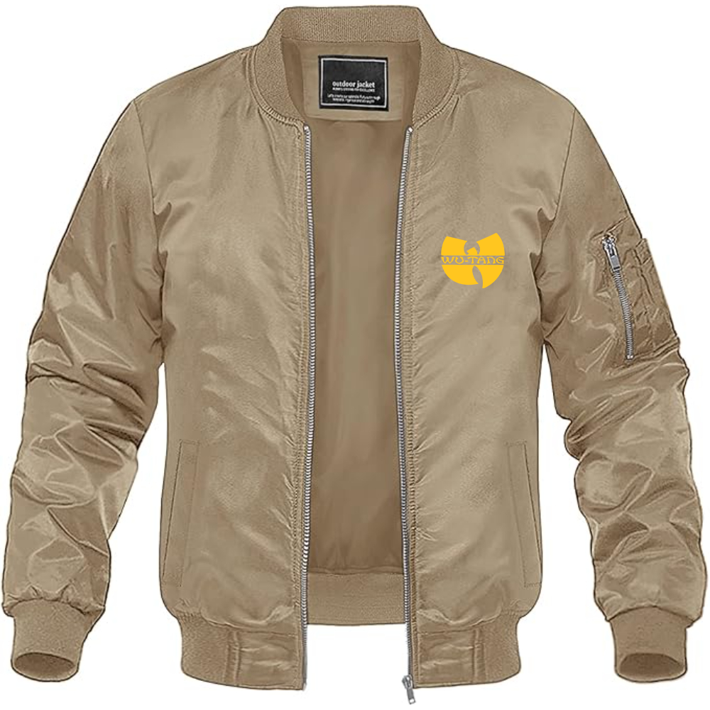 Men's  Wu-Tang Clan Lightweight Bomber Jacket Windbreaker Softshell Varsity Jacket Coat
