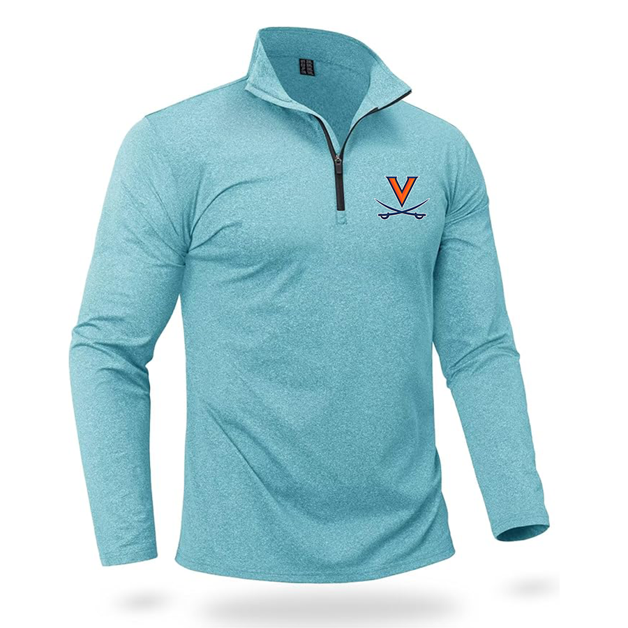 Men's (Design Here) Boladeci Men_s Quarter Zip Pullover Premium Fleece Lined Heather Long Sleeve Golf Shirts Midweight 1_4 Half Zip Sweatshirts