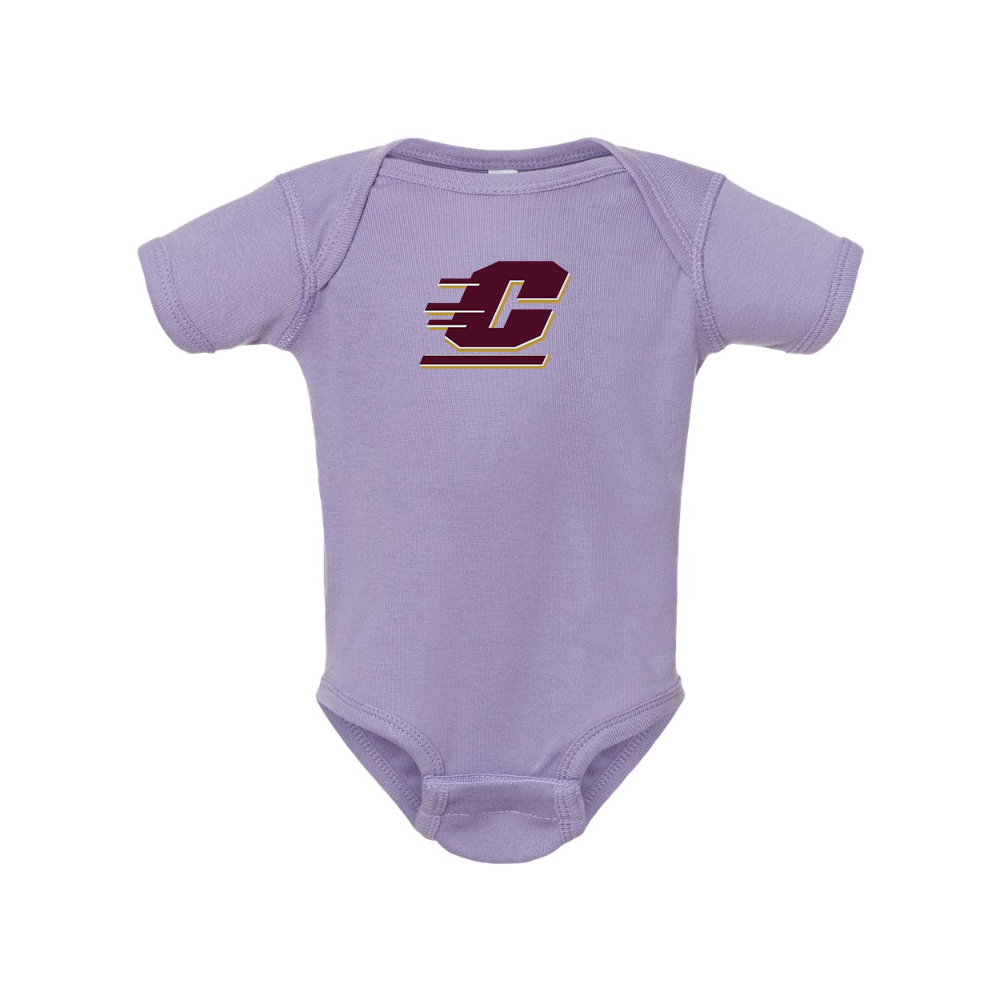 Central Michigan Chippewas  Rabbit Skins Infant Baby Rib Bodysuit