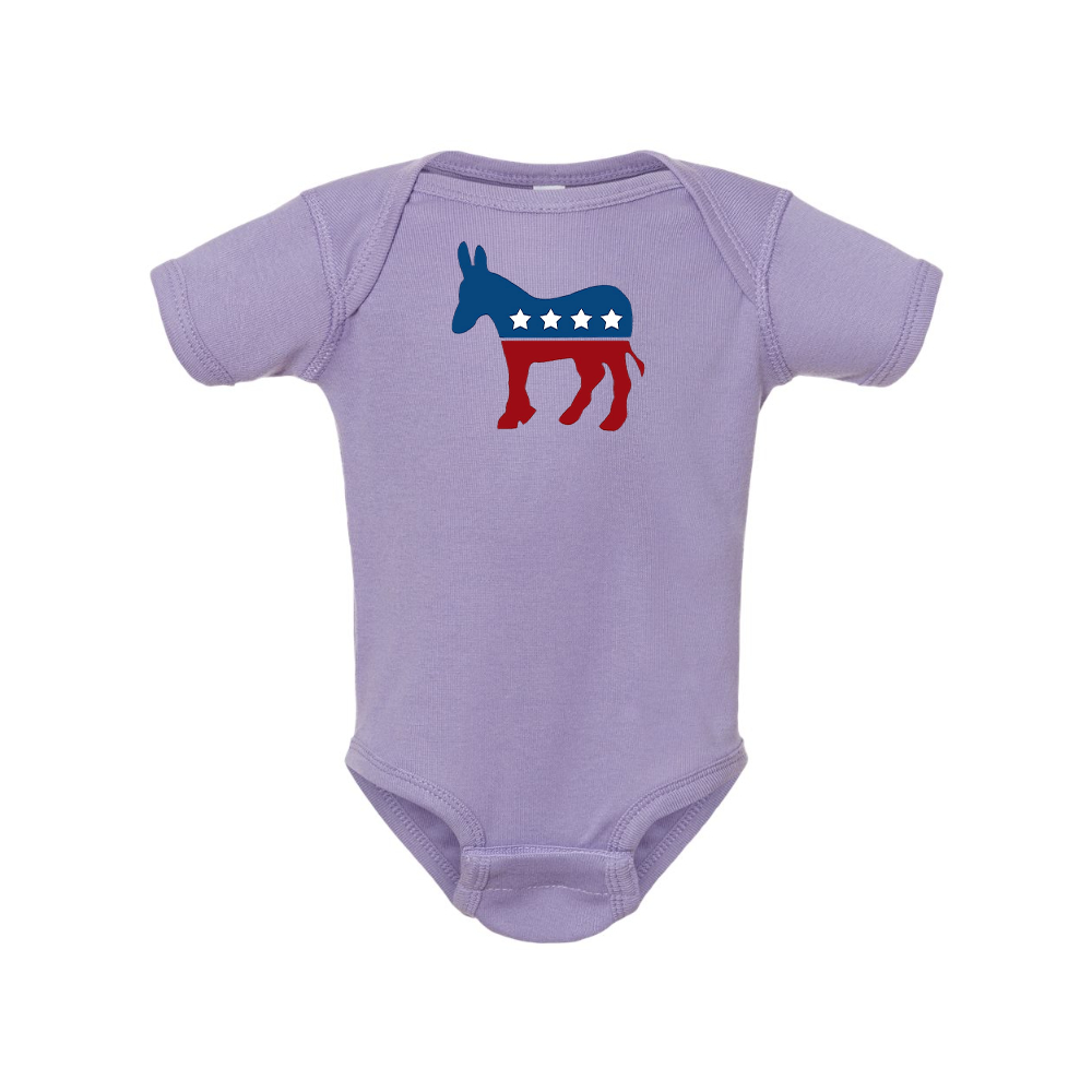 Democrat Election Symbol Rabbit Skins Infant Baby Rib Bodysuit