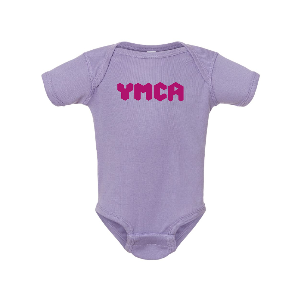 YMCA Mauve Rabbit Skins Infant Baby Rib Bodysuit