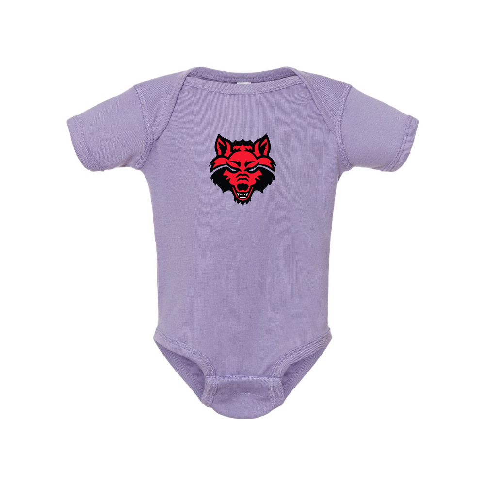 Arkansas State Red Wolves Rabbit Skins Infant Baby Rib Bodysuit