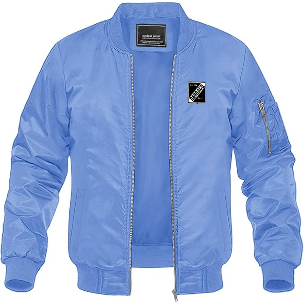 Men's Darracq Logo Lightweight Bomber Jacket Windbreaker Softshell Varsity Jacket Coat