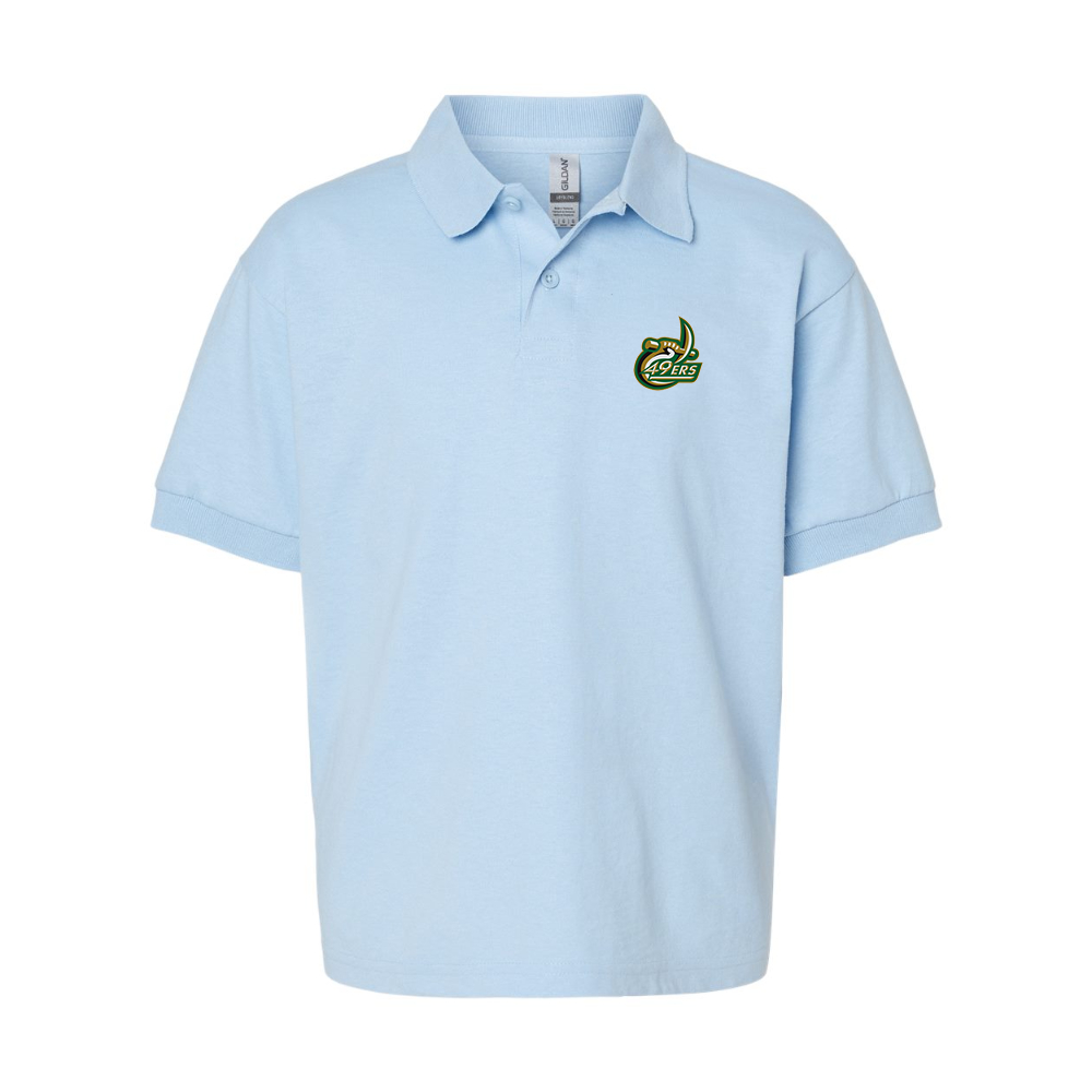 Youth Charlotte 49ers Gildan Dry Blend Jersey Polo