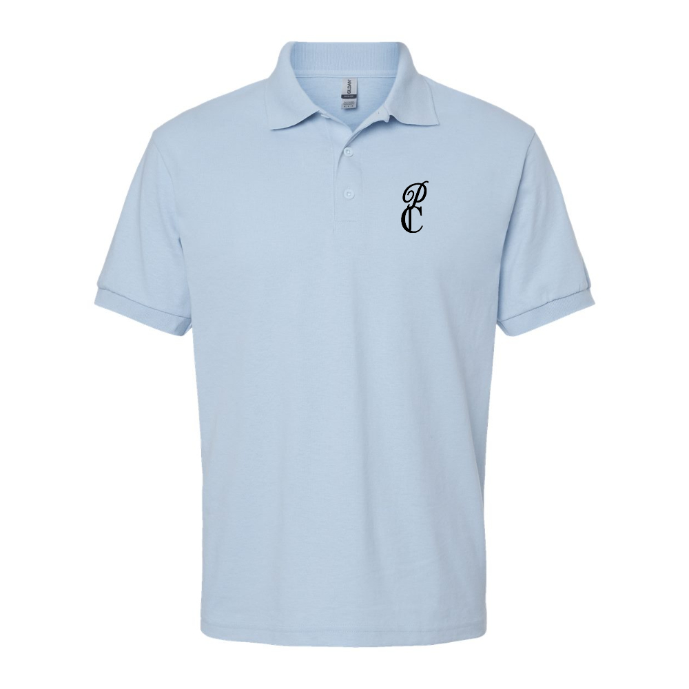 Men's P & C Black   Dry Blend Jersey Polo