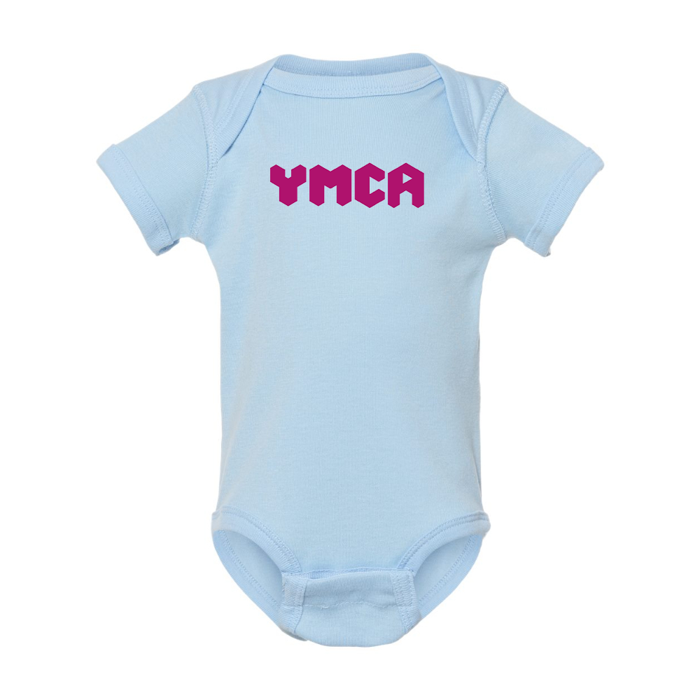 YMCA Mauve Rabbit Skins Infant Baby Rib Bodysuit