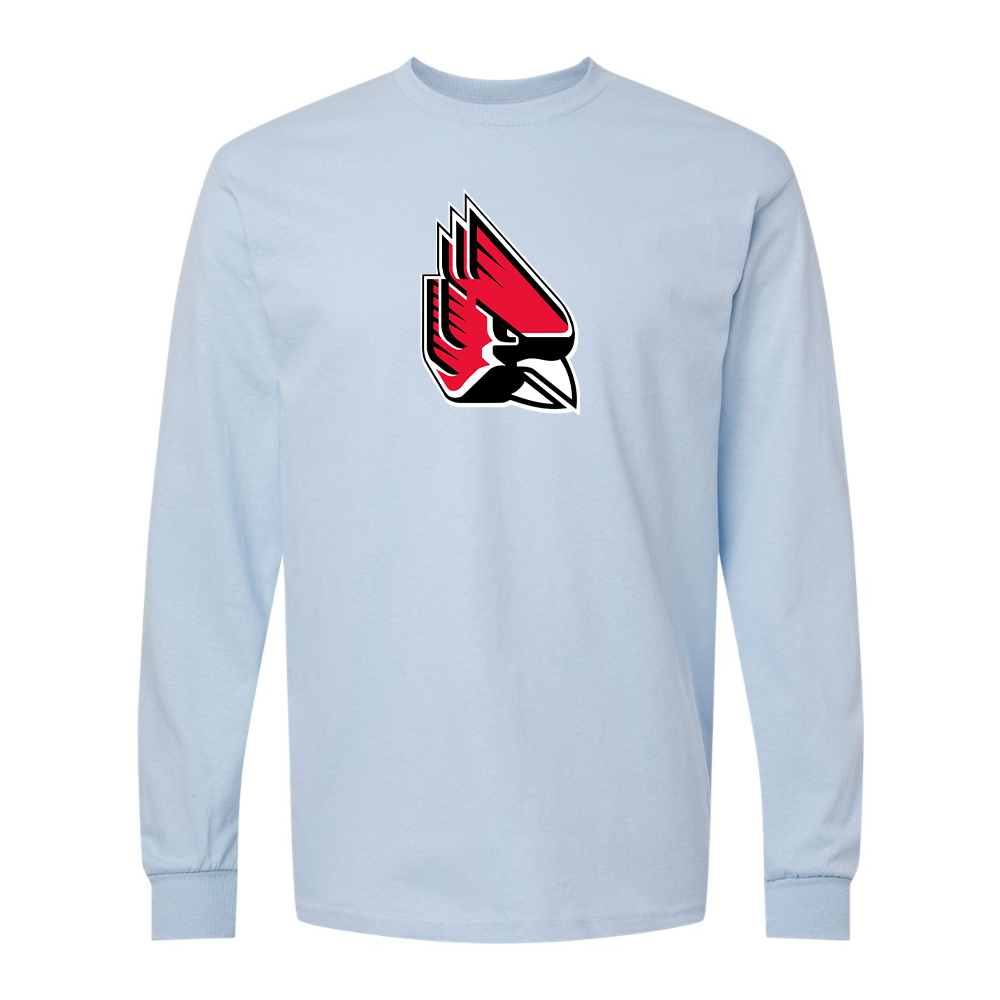 Men's   Ball State Cardinals Gildan Heavy Cotton Long Sleeve T-Shirt