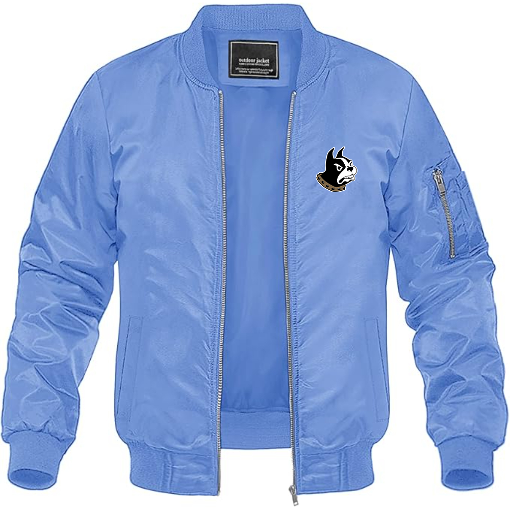 Men's  Woffrd Terriers Lightweight Bomber Jacket Windbreaker Softshell Varsity Jacket Coat