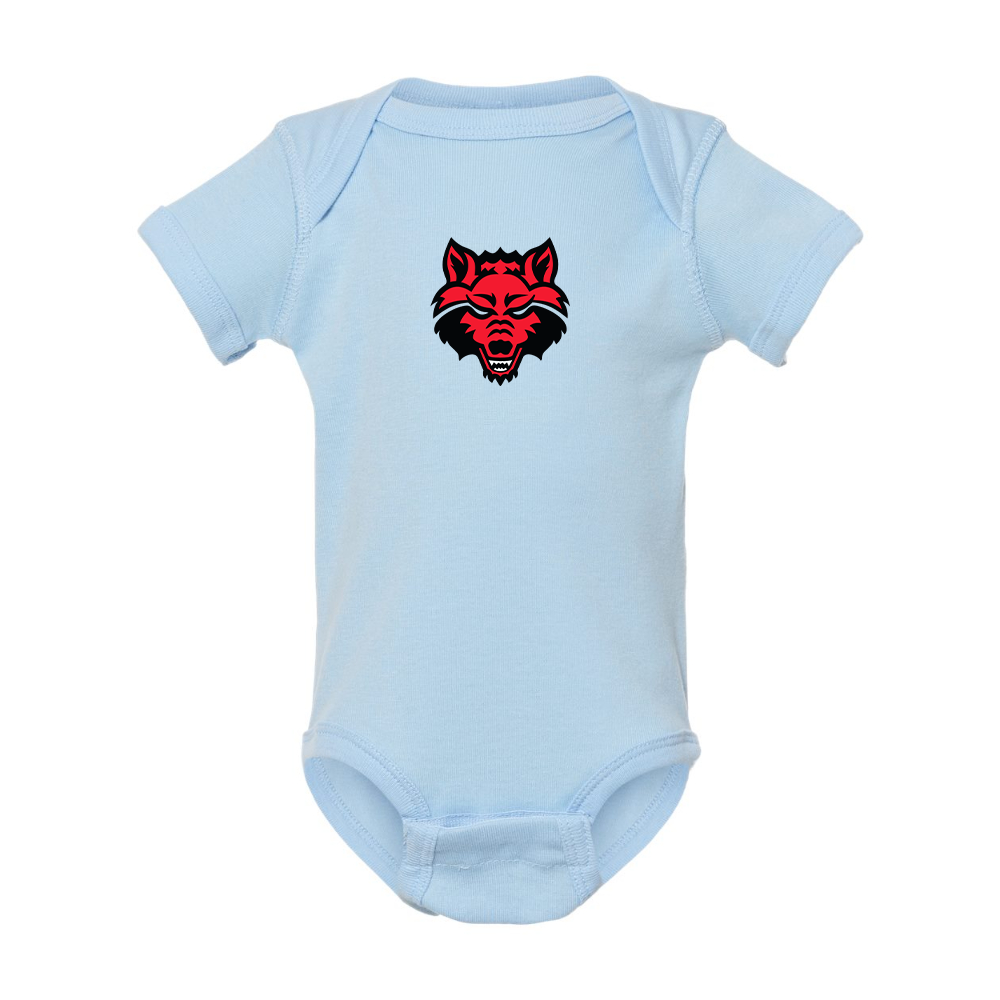 Arkansas State Red Wolves Rabbit Skins Infant Baby Rib Bodysuit