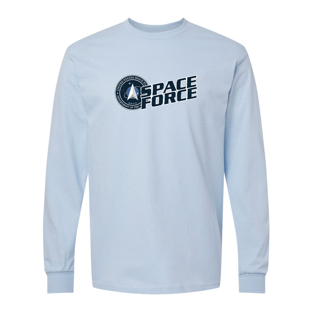 Men's  Space Force Gildan Heavy Cotton Long Sleeve T-Shirt