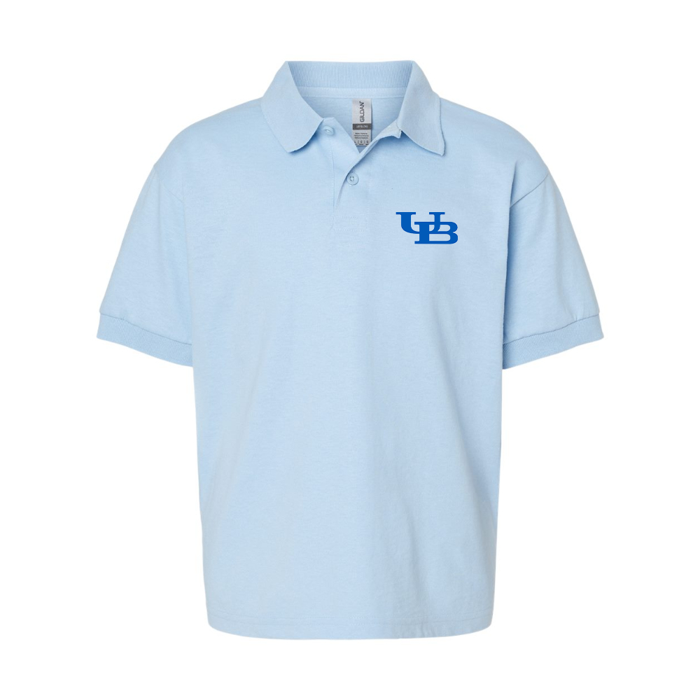 Youth Buffalo Bulls  Gildan Dry Blend Jersey Polo