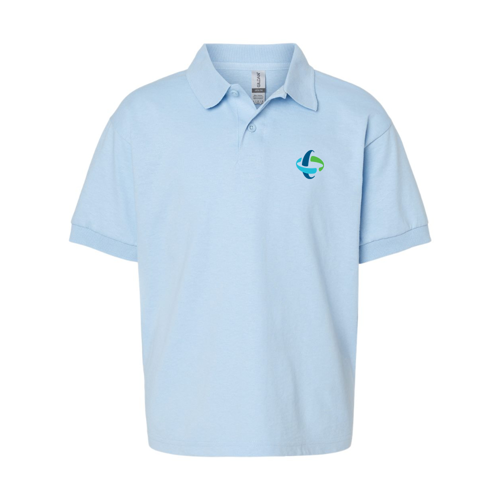 Youth  Duke Energy Gildan Dry Blend Jersey Polo