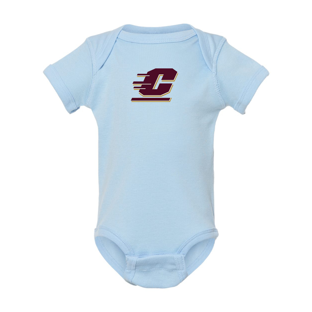 Central Michigan Chippewas  Rabbit Skins Infant Baby Rib Bodysuit