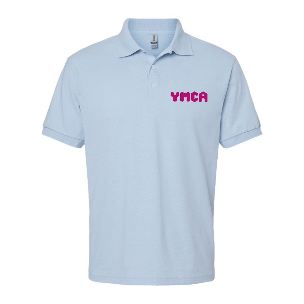 Men's YMCA Mauve Dry Blend Jersey Polo