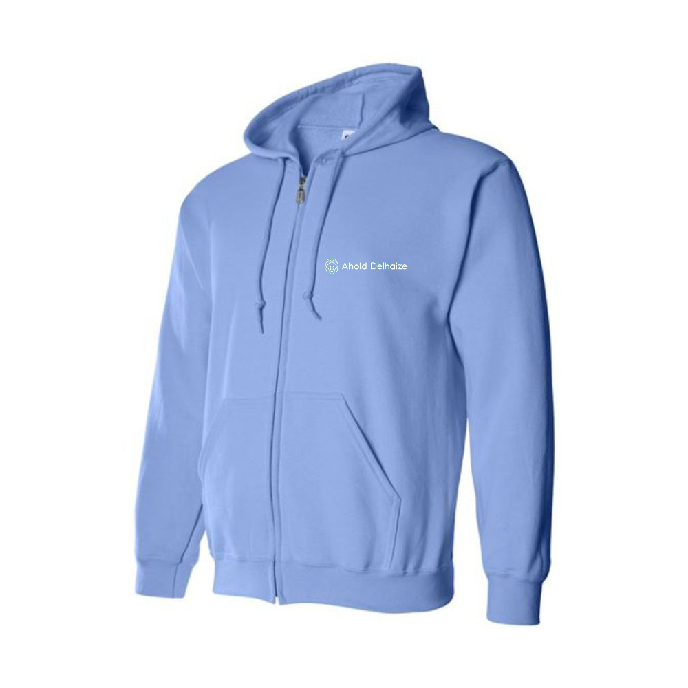 Men's Ahold Delhaize Vertical Logo  Zipper Hoodie