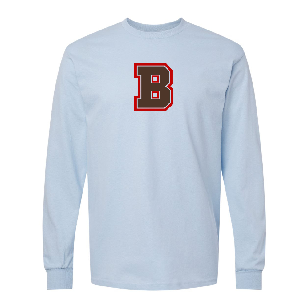 Men's Brown Bears Gildan Heavy Cotton Long Sleeve T-Shirt
