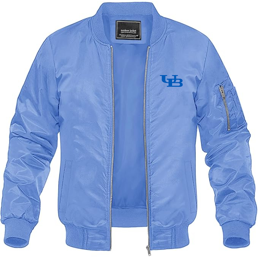 Men's Buffalo Bulls  Lightweight Bomber Jacket Windbreaker Softshell Varsity Jacket Coat