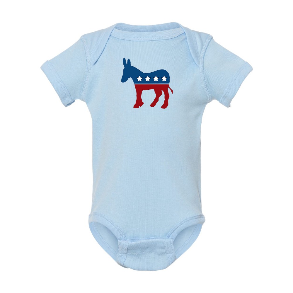 Democrat Election Symbol Rabbit Skins Infant Baby Rib Bodysuit