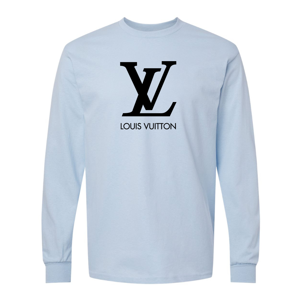 Men's  Louis Vuitton Gildan Heavy Cotton Long Sleeve T-Shirt