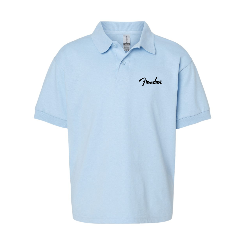 Youth Fender  Gildan Dry Blend Jersey Polo