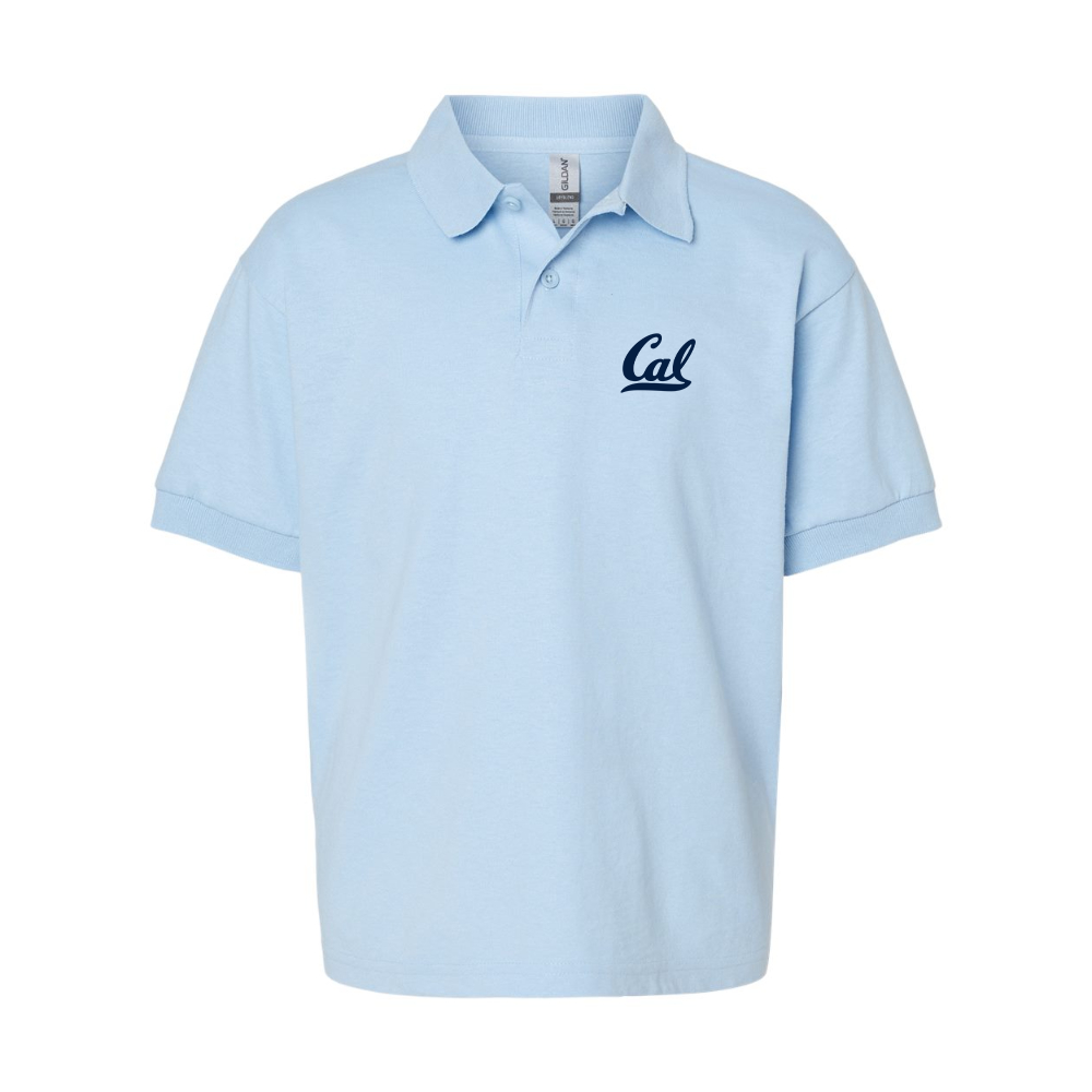 Youth California Golden Bears   Gildan Dry Blend Jersey Polo