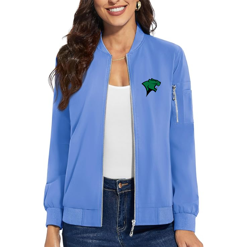 Women's Chicago State Cougars   Premium Bomber Jacket with Polished Detailing and Functional Sleeve Pocket Modern Luxury Outerwear