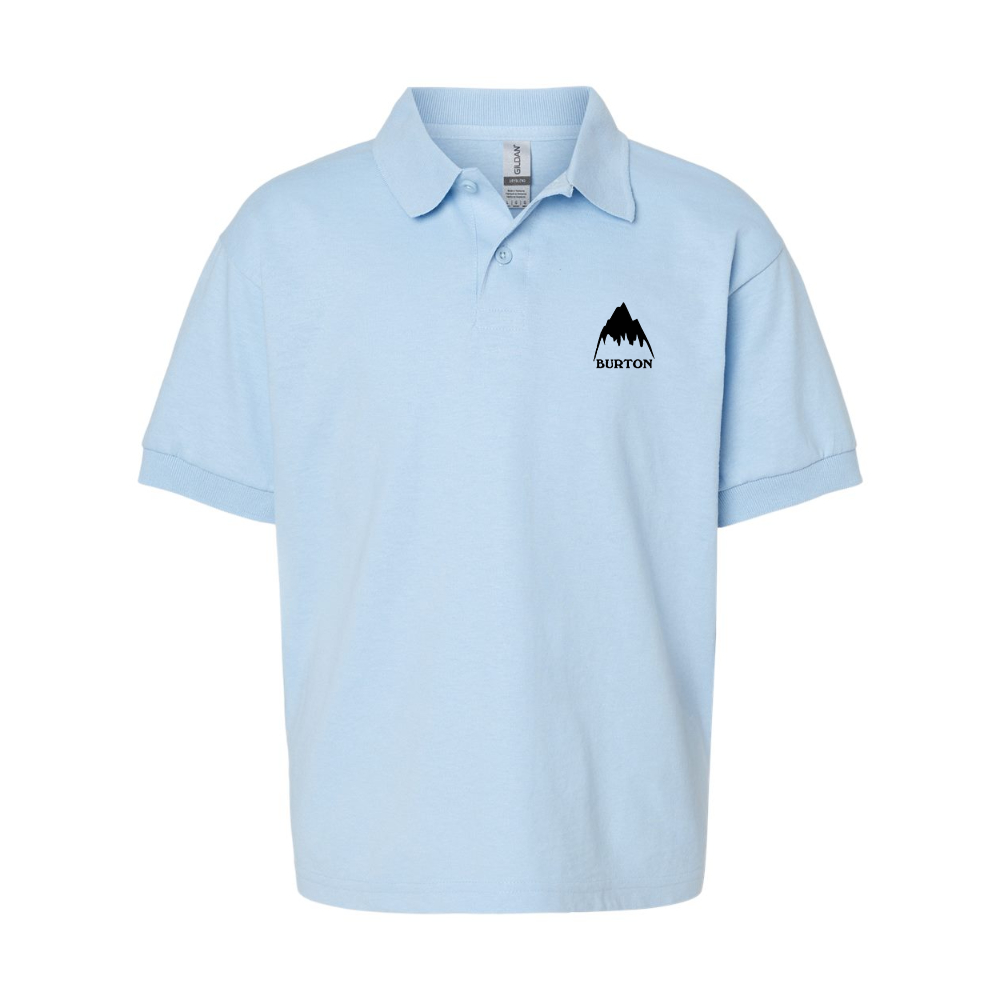 Youth  Burton Mountain Gildan Dry Blend Jersey Polo
