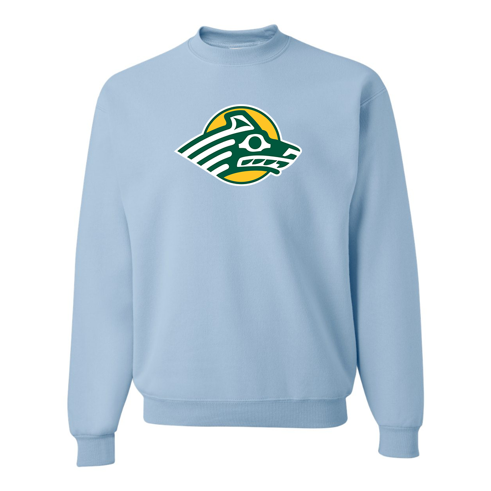 Men's Alaska Anchorage Seawolves   JERZEES NuBlend Crewneck Sweatshirt