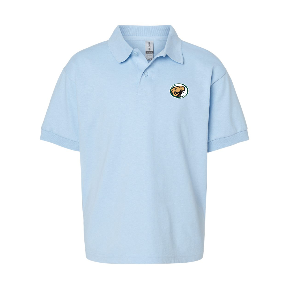 Youth  Bemidji State Beavers Gildan Dry Blend Jersey Polo