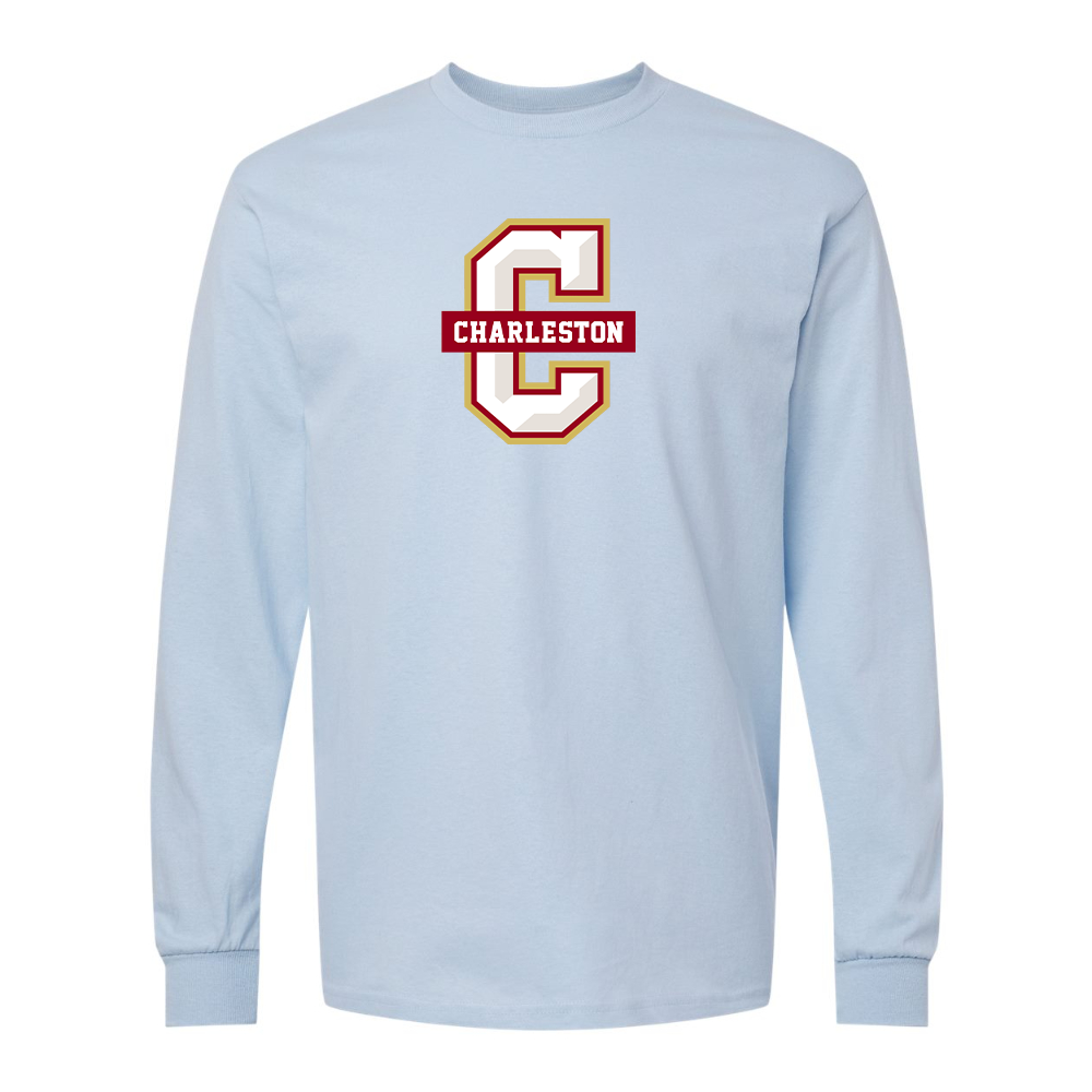 Men's  Charleston Cougars Gildan Heavy Cotton Long Sleeve T-Shirt