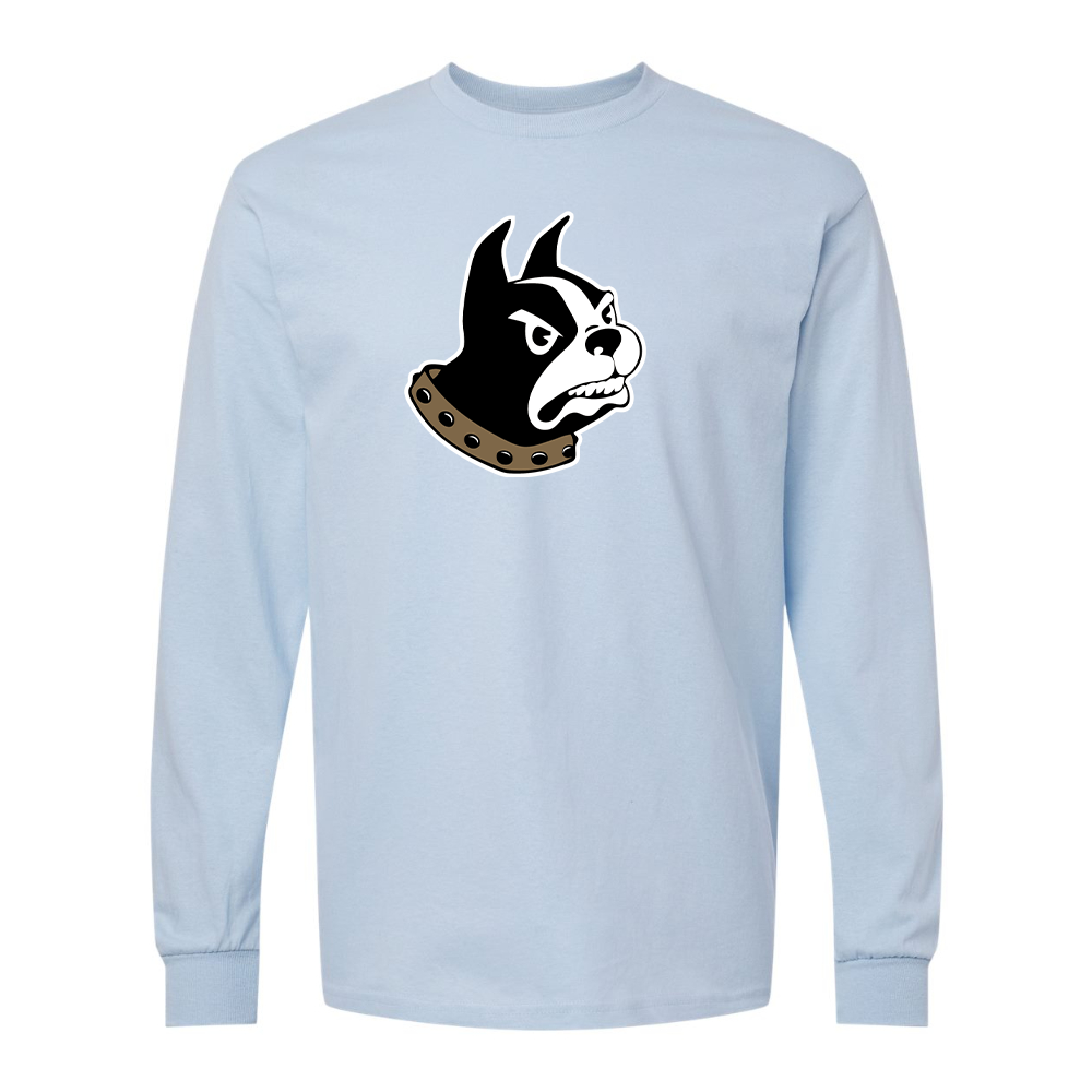 Men's Woffrd Terriers  Gildan Heavy Cotton Long Sleeve T-Shirt