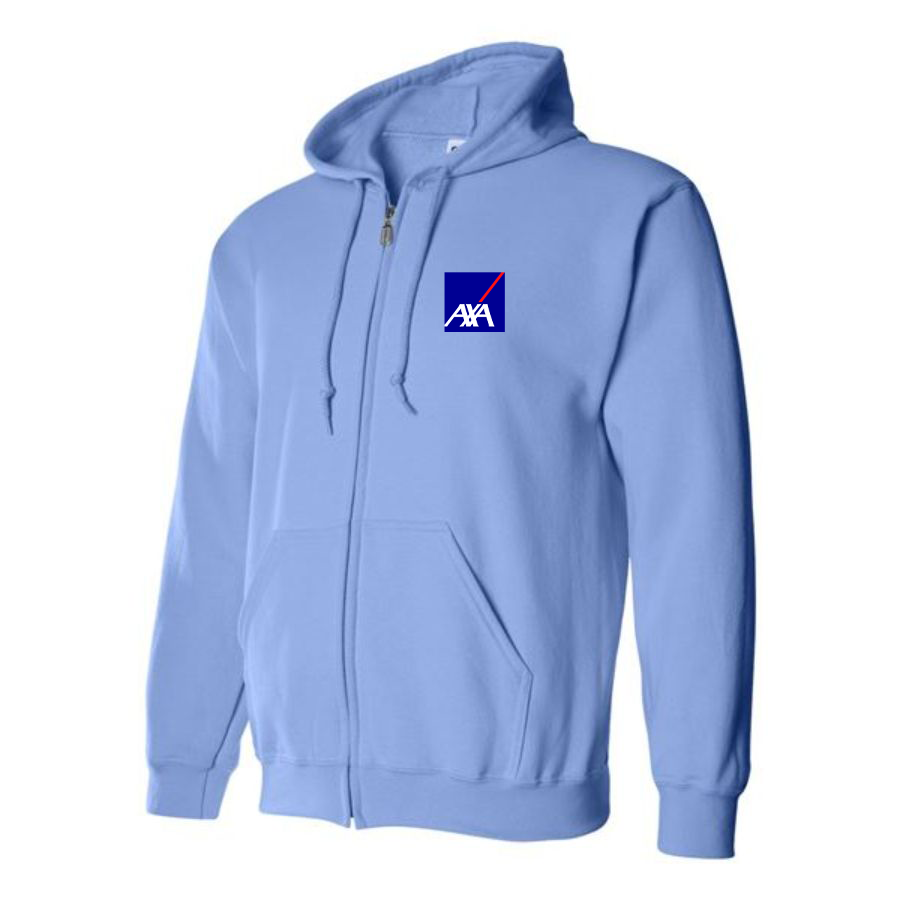 Men's Axa Logo Zipper Hoodie