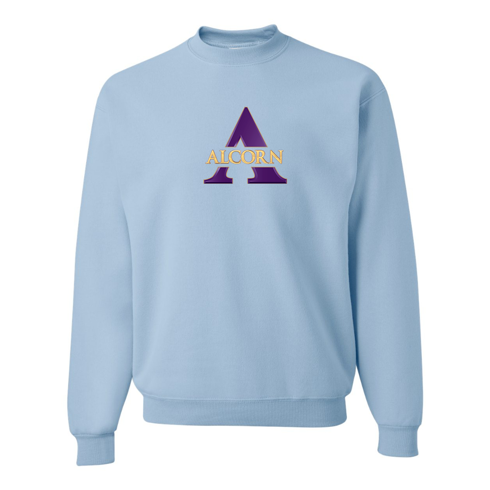 Men's Alcorn State Braves JERZEES NuBlend Crewneck Sweatshirt