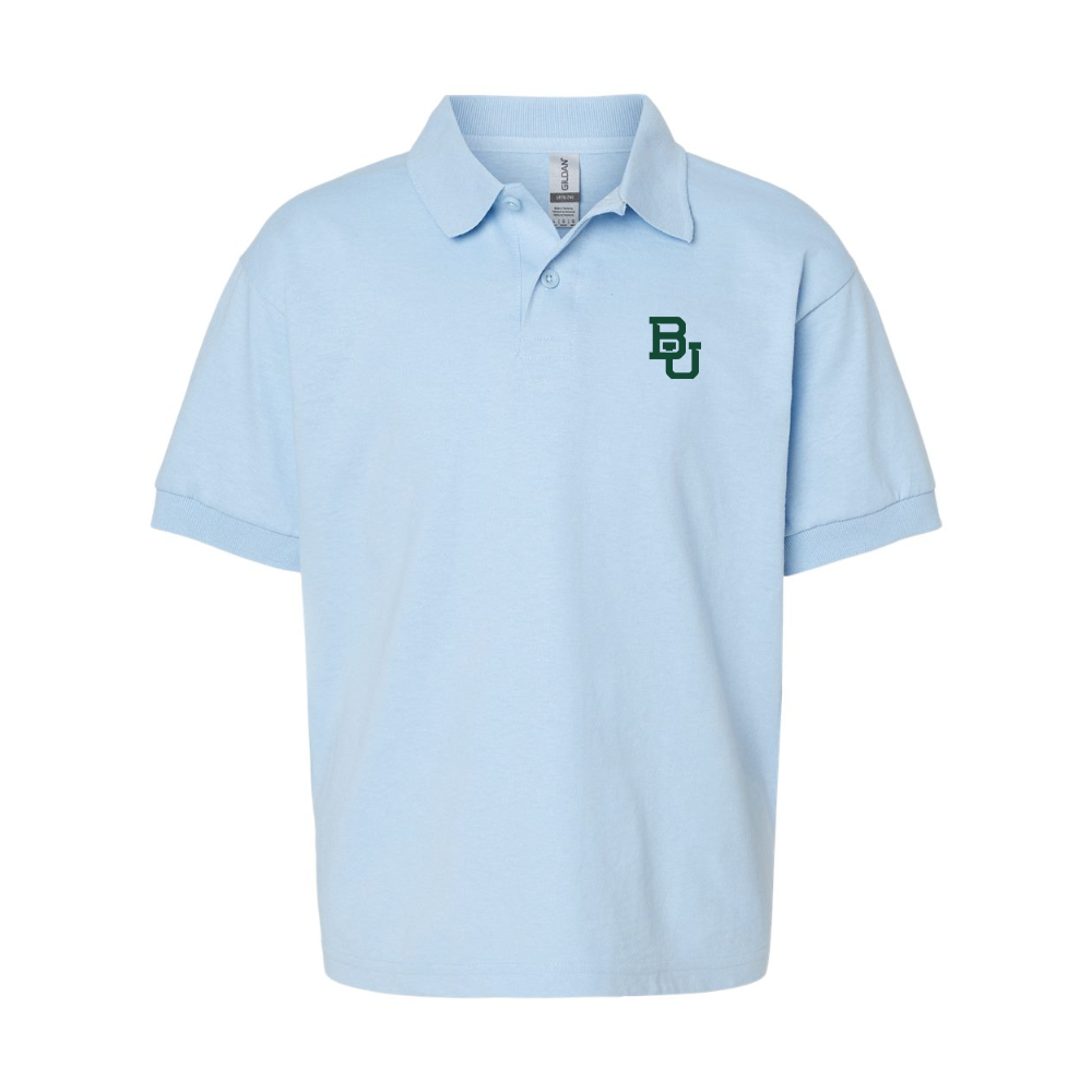 Youth  Baylor Bears  Gildan Dry Blend Jersey Polo