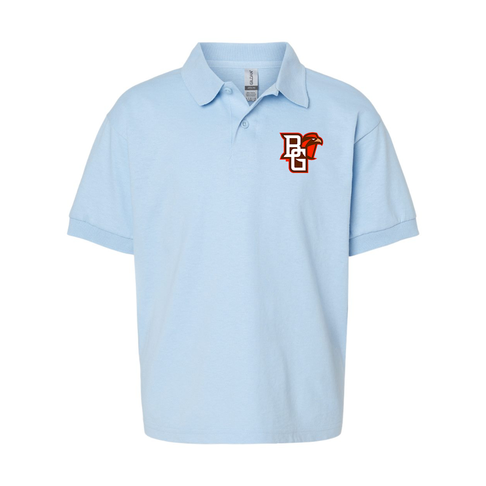 Youth Bowling Green Falcons  Gildan Dry Blend Jersey Polo