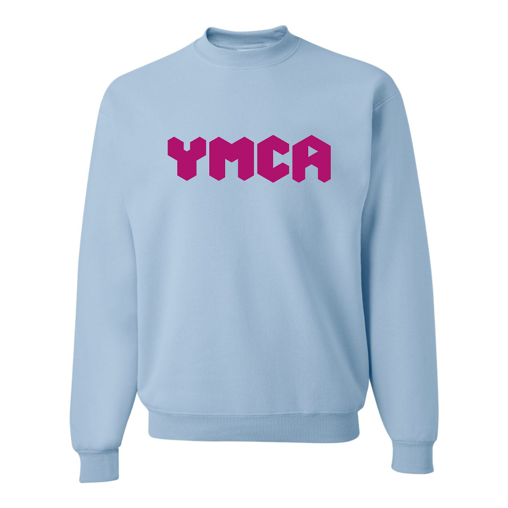 Men's  YMCA Mauve JERZEES NuBlend Crewneck Sweatshirt