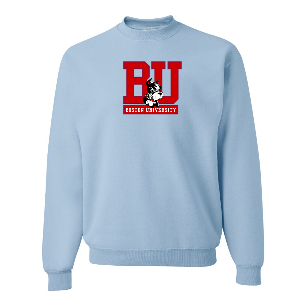 Men's Boston University Terriers JERZEES NuBlend Crewneck Sweatshirt