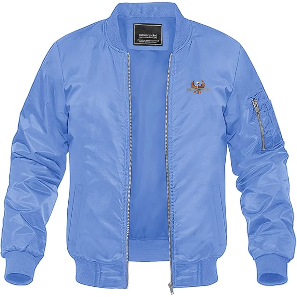 Men's Earth Wind & Fire  Lightweight Bomber Jacket Windbreaker Softshell Varsity Jacket Coat