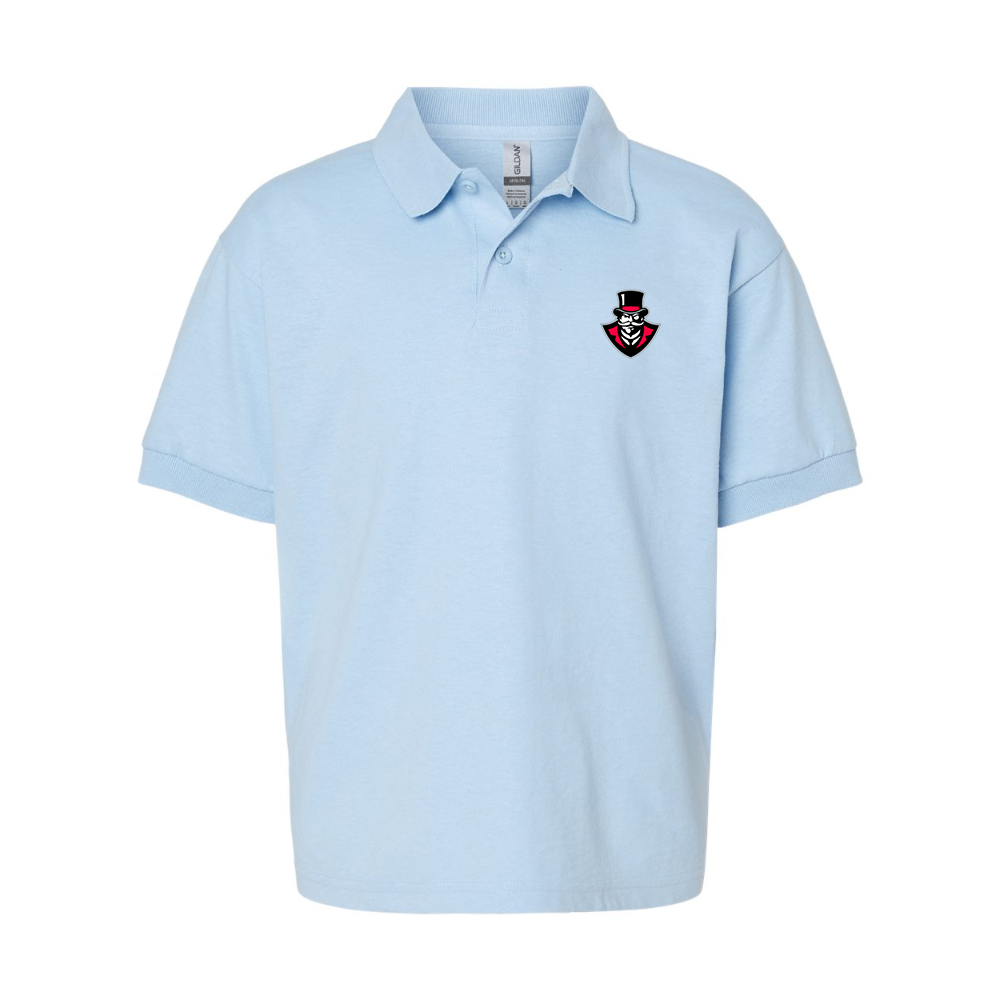 Youth  Austin Peay Governors Gildan Dry Blend Jersey Polo