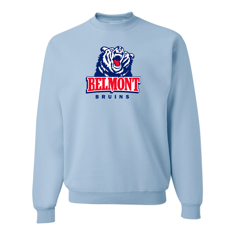 Men's Belmont Bruins JERZEES NuBlend Crewneck Sweatshirt