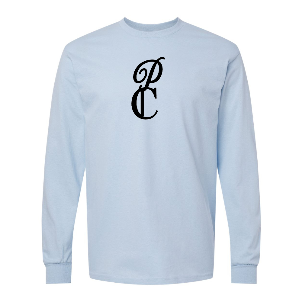 Men's P & C Black   Gildan Heavy Cotton Long Sleeve T-Shirt