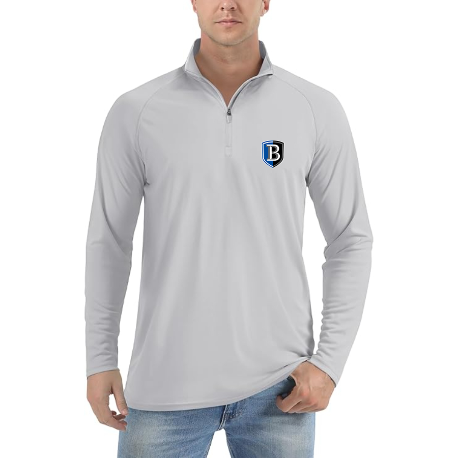 Men's Bentley Falcons   Lightweight Quarter-Zip Athletic Shirt Long Sleeve Performance Wear