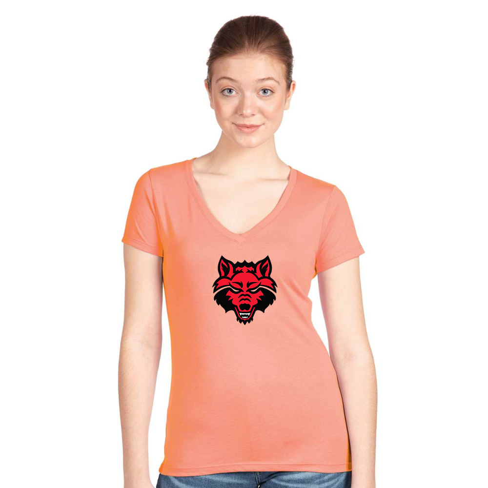 Women's  Arkansas State Red Wolves Next Level V-Neck T-Shirt