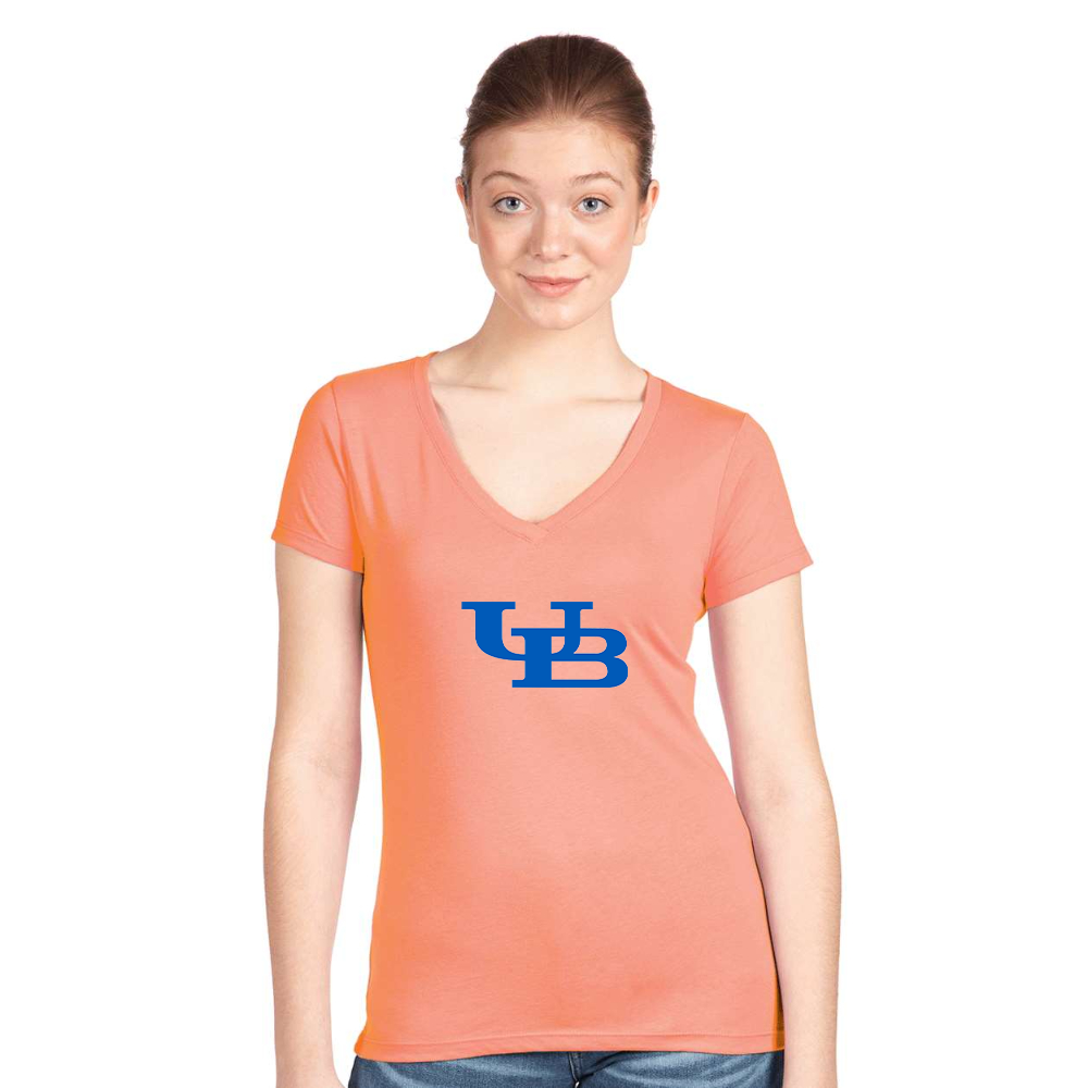 Women's Buffalo Bulls  Next Level V-Neck T-Shirt