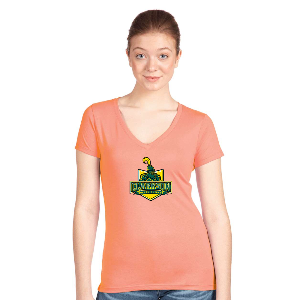 Women's Clarkson Golden Knights Next Level V-Neck T-Shirt