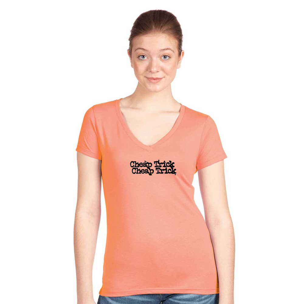 Women's Cheap Trick   Next Level V-Neck T-Shirt