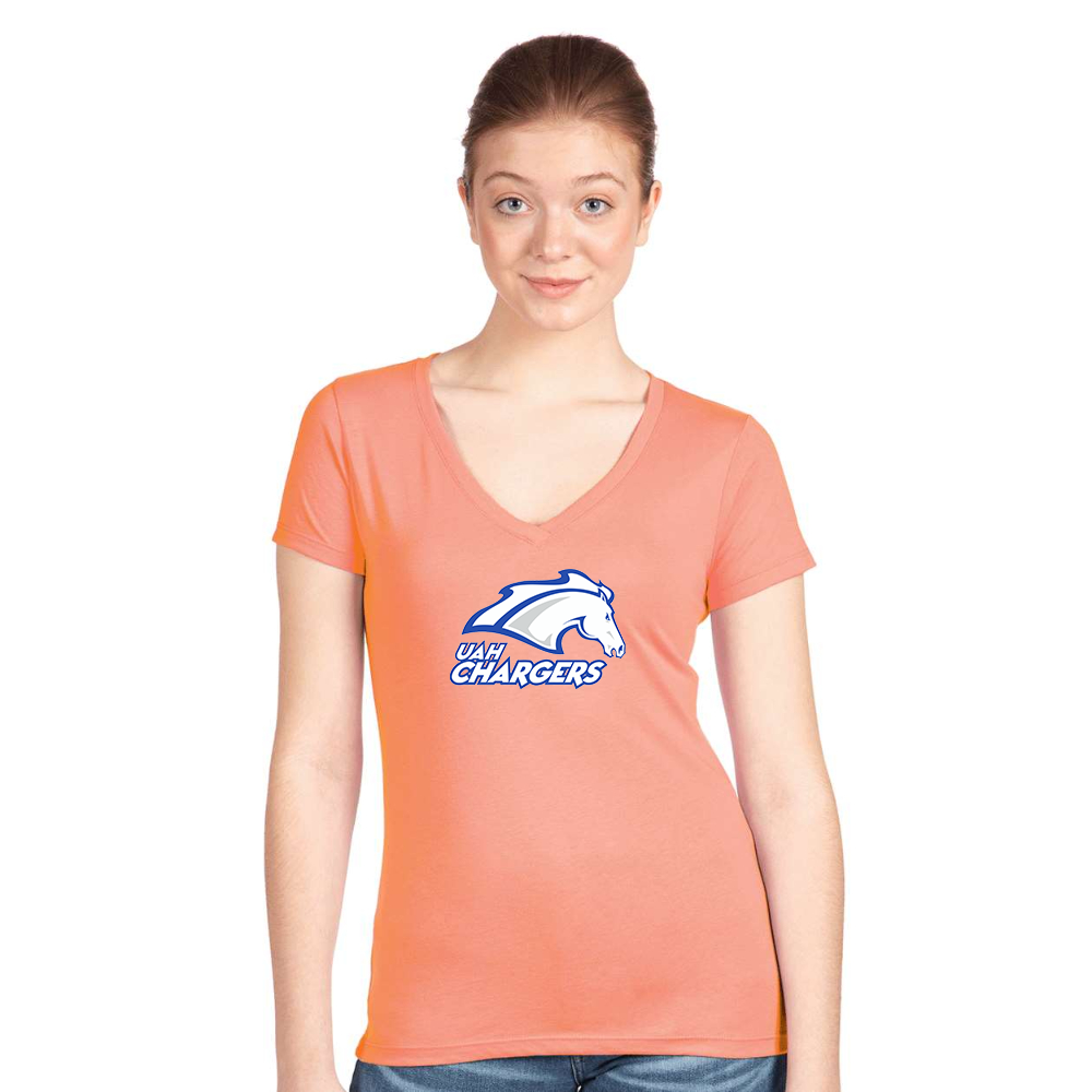 Women's Alabama Huntsville Chargers Next Level V-Neck T-Shirt